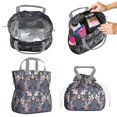 thumbnail image 2 of Pioneer Flower Floral Print Pattern Drawstring Lunch Bag Women - Drawstring Lunch Bag Insulated for Work Office - Stain-Resistant Large Lunchbags for Women with Multi-Pockets, 2 of 6