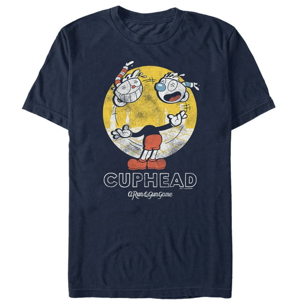 Cuphead Men S Retro Juggling Heads T Shirt Walmart Com Walmart Com