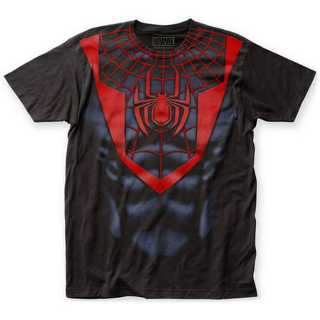 Spider-Man- Miles Morales Costume Tee Apparel T-Shirt - Black
