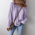 thumbnail image 2 of Zysthvn Sweatshirt Women Pullover Casual Loose Fit Winter Long Sleeve Solid Sweatshirts for Women Comfy Crewneck Tops, 2 of 6