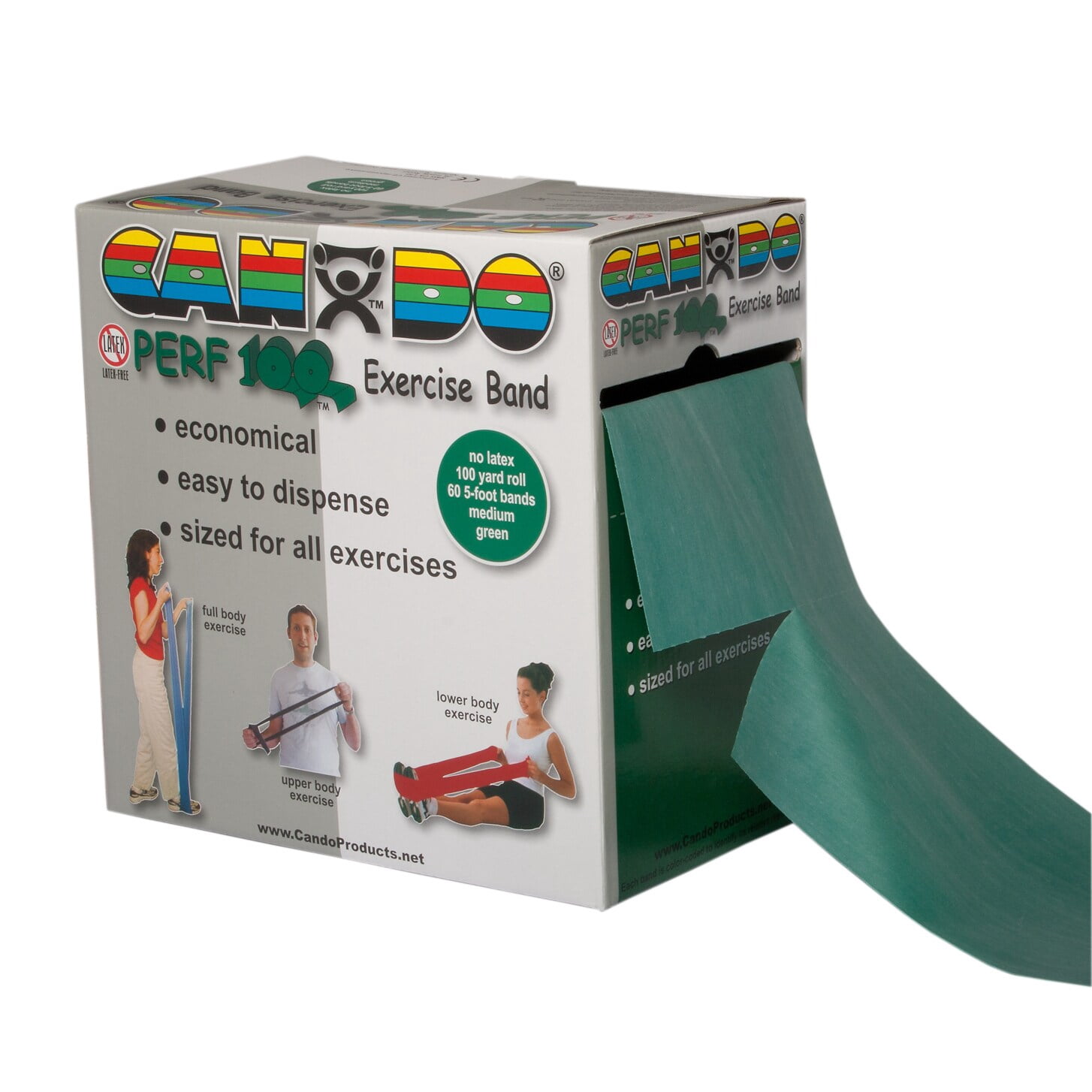 CanDo Perforated Latex Free Fitness Exercise Band