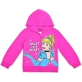 thumbnail image 4 of Princess Cinderella, Belle and Ariel Girls 3 Piece Hoodie Short Sleeve and Legging Set, 4-6X, 4 of 7