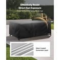 thumbnail image 5 of VEVOR Patio Furniture Cover, 420D Heavy Duty Waterproof Outdoor Dining Table and Chairs Cover, Large Rectangular Patio Table Covers with Air Vent for All Weather, 130L x 84W x 28H inch, Black, 5 of 9