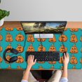 thumbnail image 4 of Long Mouse Pads for Desk,Halloween Pumpkin Pattern Desk Mats on Top Of Desks, Desk Mouse Pad Extra Large with 3mm Non-Slip Base and Stitched Edge for Gaming,Office,Work,Home 47.3x23.6in, 4 of 5