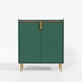 thumbnail image 2 of Modern Mini Bar Cabinet for Home - Coffee Station & Liquor Storage with Drawer, Green, 2 of 6