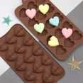 thumbnail image 4 of Coollooc Valentine's Day Chocolate Molds Silicone, Heart Silicone Mold, Chocolate, Soap, Candy, Crayons Gummy Candy Molds Silicone Shapes for Baking Resin Soap Wax Melts Ice Cube Jelly, 4 of 9