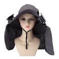 thumbnail image 2 of Solar Fan Hat For Men Women Wide Brim Sun Gat Con 2 Ventiladores Ajustables USB Cargando Recubrimiento A Prueba De Lluvia Para Caminar Por La Pesca De Jardinería, 2 of 7