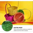 thumbnail image 3 of 4pcs Wicker Easter Basket Mini Woven Rattan Baskets Easter Egg Basket, 3 of 4