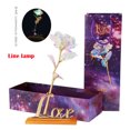 thumbnail image 1 of Limited Time Qaailabf Galaxy Rose With Base Everlasting Crystal Mother's day Gift The Choice, 1 of 6