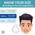 thumbnail image 2 of 2 Pack Replacement Cushion Compatible with F20 (Medium) AirFit AirTouch CPAP Mask, Premium and Snug Fit, Soft and Durable Material, Covers Nose and Mouth (Medium), 2 of 5