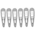 thumbnail image 3 of DECOMELODY 6Pcs Rhinestone Hairpin Iron Silver For Wedding Hairstyles And Brides, 3 of 8