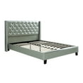 thumbnail image 2 of Silver Faux Leather Upholstered Full Bed For Modern Bedroom With Headboard Size And Tufting, 2 of 5