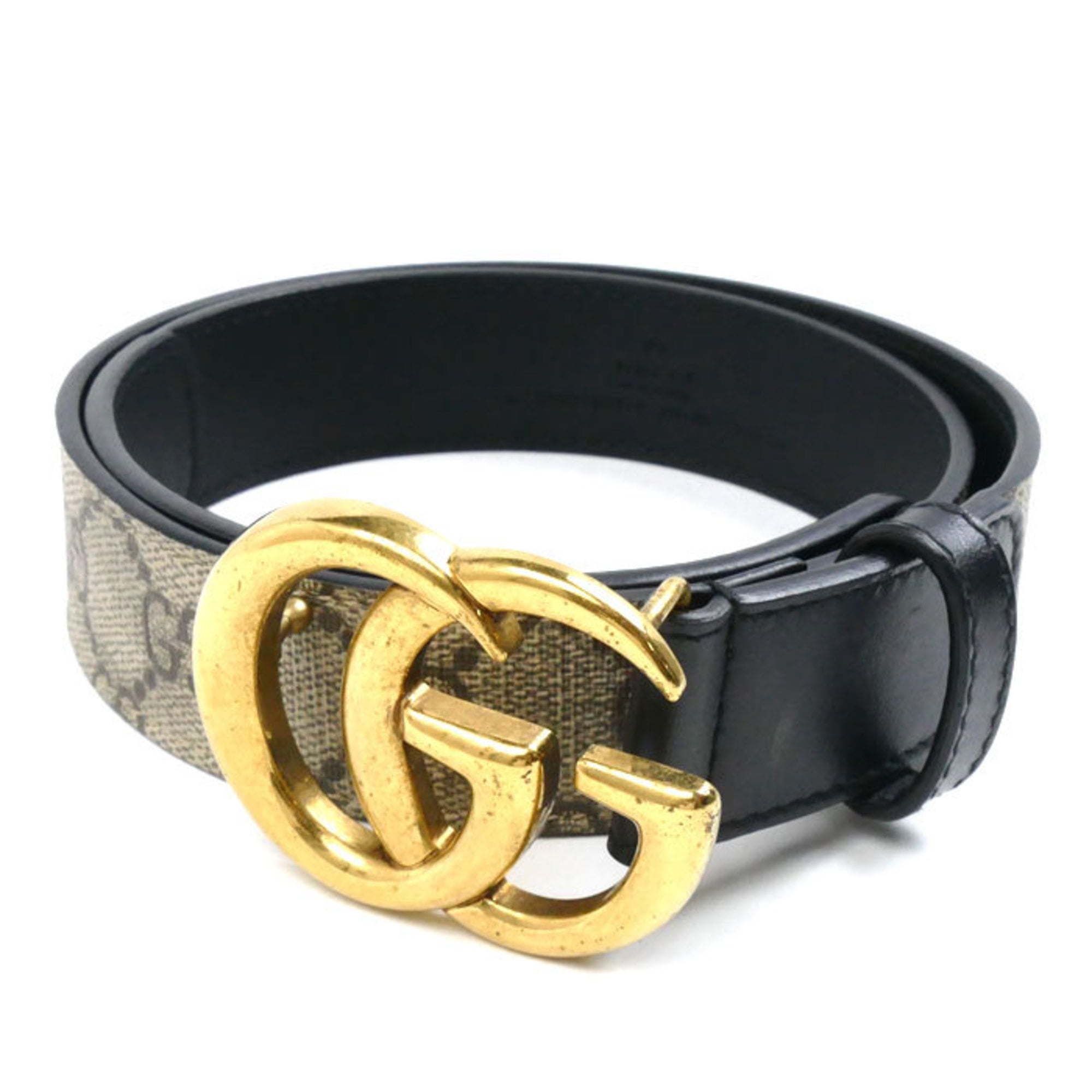 ほぼ未使用！GUCCI レディース　ベルト　ロゴ GUCCI - グッチ GUCCI ロゴバックル ベルト 衣料品 レザー