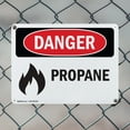 thumbnail image 5 of (2 Pack) Propane OSHA Danger Sign 10 Inch X 7 Inch Indoor / Outdoor Rust-Free Aluminum Metal Signs for Workplace, Workshop, and Construction Site, Made in the USA, 5 of 8
