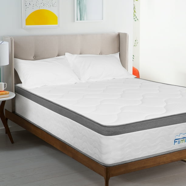 Famistar Memory Foam Mattress, 11" Innerspring Hybrid Mattress