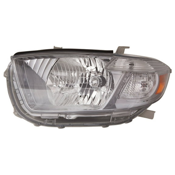 KAI New CAPA Certified Standard Replacement Driver Side Headlight Lens And Housing, Fits 2008-2010 Toyota Highlander