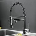 thumbnail image 1 of Kelelife Black Kitchen Kitchen Faucet Mixer Kitchen With 360 Steal Mixer Pivoting Bird Shower--, 1 of 4