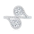 thumbnail image 4 of Rosec Jewels Lab Created Diamond Wrap Ring (EF-VS Quality) - Designer Ring for Mothers Day, 925 Sterling Silver, US 4.00, 4 of 8