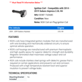 thumbnail image 2 of Ignition Coil - Compatible with 2014 - 2019 Subaru Impreza 2.0L H4 2015 2016 2017 2018, 2 of 2