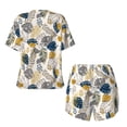 thumbnail image 2 of Sigee Hawaiian Style for Sleepwear Casual Pjs with Pockets Women's Pajamas Sets Shorts 2 Piece Short Sleeve Lounge Sets 4X-Large, 2 of 9