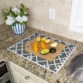 thumbnail image 7 of SussexHome 24 x 18 x 0.25 Inches Large Dish Drying Mat for Kitchen Counter - Super-Absorbent Washable Cotton Large Baby Bottle Dryer Pad - Highly Absorbent Ultra-Thin Dish Drying Pad, 7 of 7