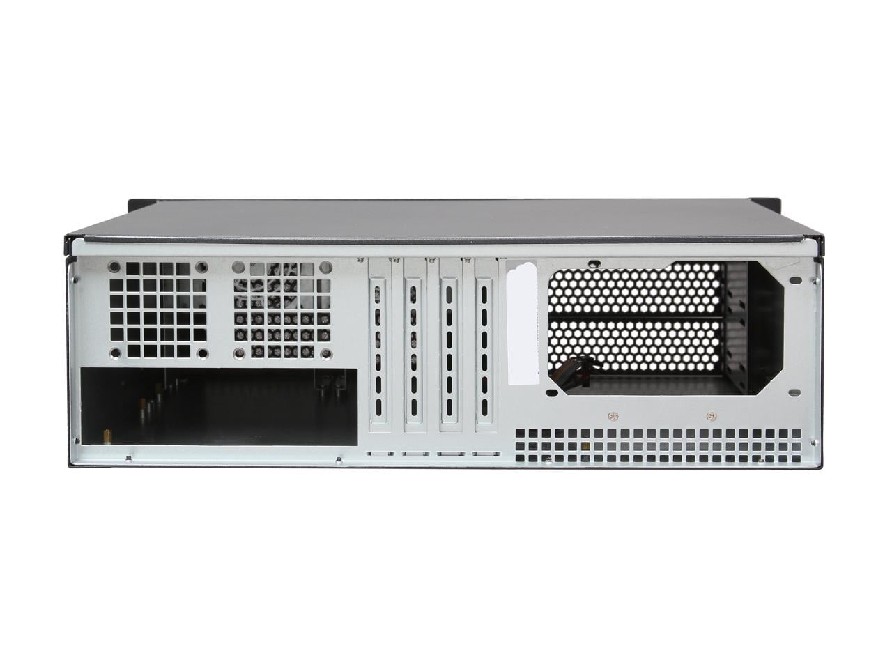 iStarUSA D-314-MATX Black 3U Rackmount Chassis ATX Power Supply Compatible