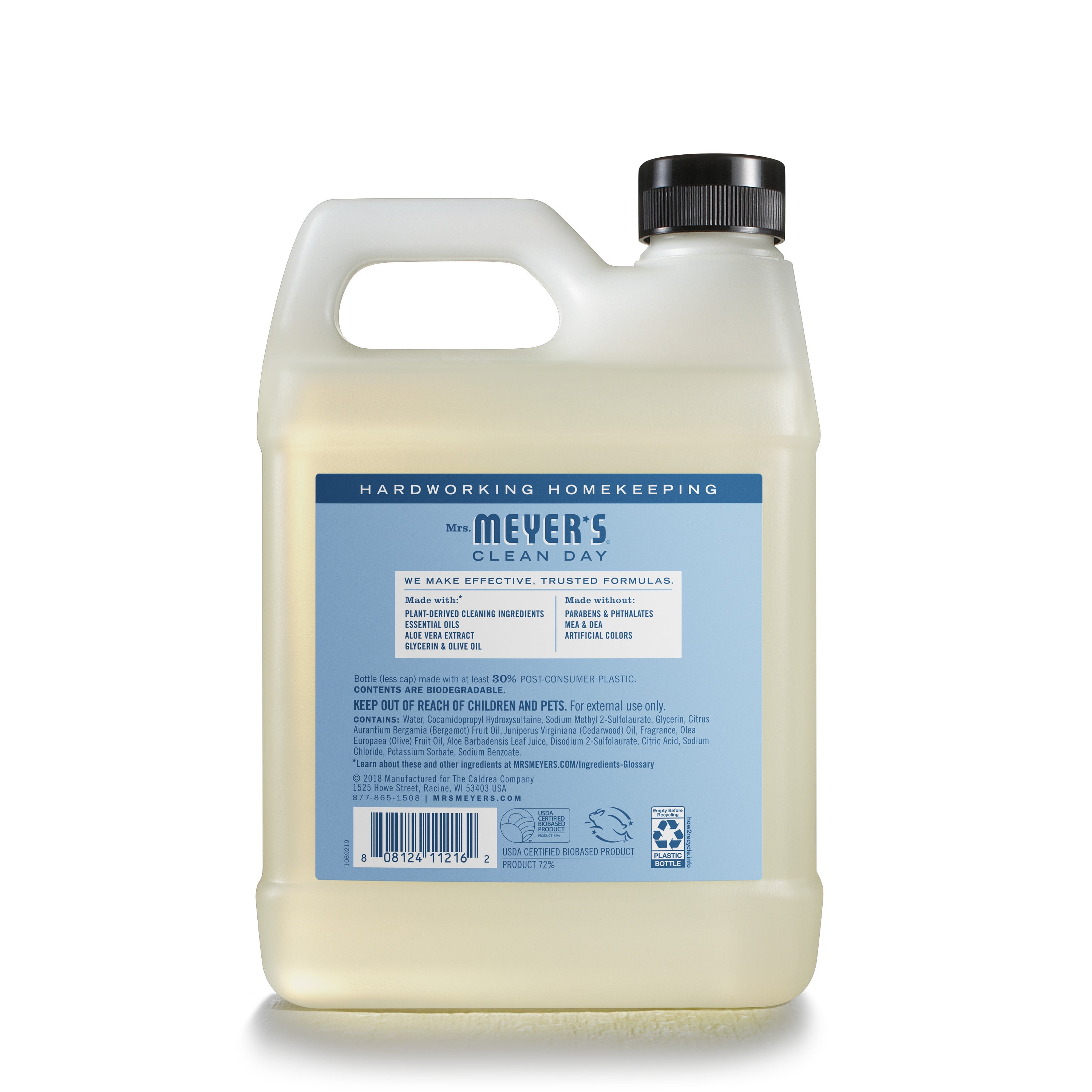 Mrs. Meyer's Liquid Hand Soap Refill, Rainwater, 33 OZ, 3-Pack