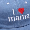 thumbnail image 5 of Gyratedream Newborn Baby Boys I Love Mama& Love Papa Letter Denim Baseball Cap Sun Hat, 5 of 10