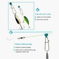 thumbnail image 2 of WSYW 100pcs Fishing Sinker Slide Stainless Steel Heavy Duty Fish Line Finder Slider Green, 2 of 8