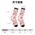 thumbnail image 3 of Fotbe Rose Flowers Calcetas Largas con Estampado para Hombre y Mujer – Calcetas de Compresión Transpirables y Elásticas, Viajar y Uso Diario Talla 5-11, 3 of 6