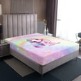 thumbnail image 4 of Erosebridal Pink Unicorn Twin Sheet Sets, Initial R Letter Bedding Twin Size, Flower Decor 3 Pieces, 4 of 7