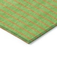 thumbnail image 4 of HomeRoots 597178 8 x 10 ft. Lime Green & Blue Striped Washable Indoor & Outdoor Rectangle Area Rug, 4 of 5