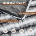 thumbnail image 6 of Cozylore Luxury Faux Fur Throw Blanket for Couch Super Thick Warm Fuzzy Blankets for Bedroom Living Room, 50" x 60", Black, 6 of 7