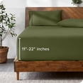 thumbnail image 1 of Bare Home Fitted Sheet - 22" Extra Deep Pocket - Premium 1800 Collection - Twin XL, Cypress, 1 of 7