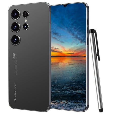 BatSmtpone S24 unlocks 5G smartphone with tool pen, 6.3-inch display screen, 4GB+128GB+64GB SD card, Android 13, Face ID/fingerprint lock, 6800mAh battery