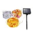 thumbnail image 1 of Guirnaldas De Luces Solares, Luces De Hadas Solares, Flexibles, Multifuncionales, 8 Modos, Alambre De Cobre De 16,4 Pies Para Césped Para Jardín, 1 of 8
