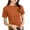 Orange, variant on yillto Womens Basic Shirts Short Sleeve Plain Causal Tshirts Summer Causal Crew Neck Solid Color Tees