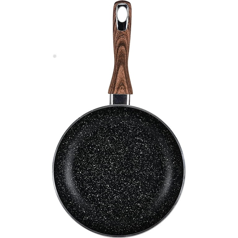 Hamilton Beach Saute Pan Aluminum 11-Inch Nonstick Marble Coating, Woo