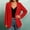 Gray, variant on IUYRTFE Women's Open Front Long Sleeve Blazer Solid Color Casual Workwear Jacket