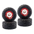 thumbnail image 1 of Neumáticos de goma de 4 x 100 mm aptos para piezas de camión WLTOYS 12428 Rojo 4pcs Sunnimix Neumáticos de goma para llantas RC, 1 of 8