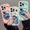 thumbnail image 4 of Funda de teléfono Disney Stitch para iPhone 16 15Plus 14 Pro Max X 12 7 8 11 Pro XR 13 Mini XS TPU funda de silicona, 4 of 5