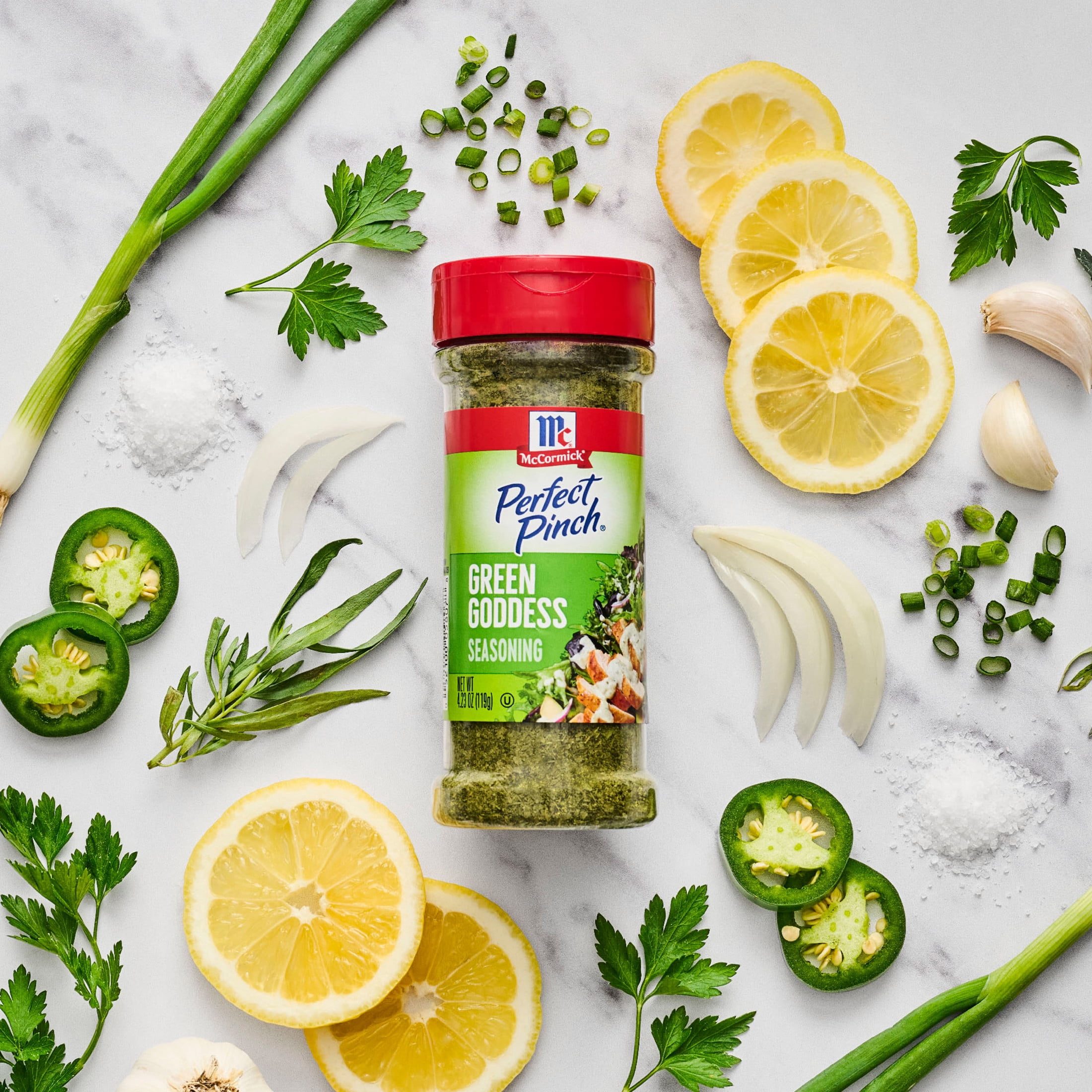 (3 pack) McCormick Seasoning, Green Goddess, 4.23 oz Bottle