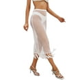 thumbnail image 4 of Liacowi Women Crochet Skirt Hollow Out Cover Up Skirt Knitted Mini Short Beach Cover Ups Summer Swim Bikini Coverups Dress, 4 of 6