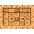 thumbnail image 1 of Ahgly Company Indoor Rectangle Abstract Orange Modern Area Rugs, 7' x 10', 1 of 4