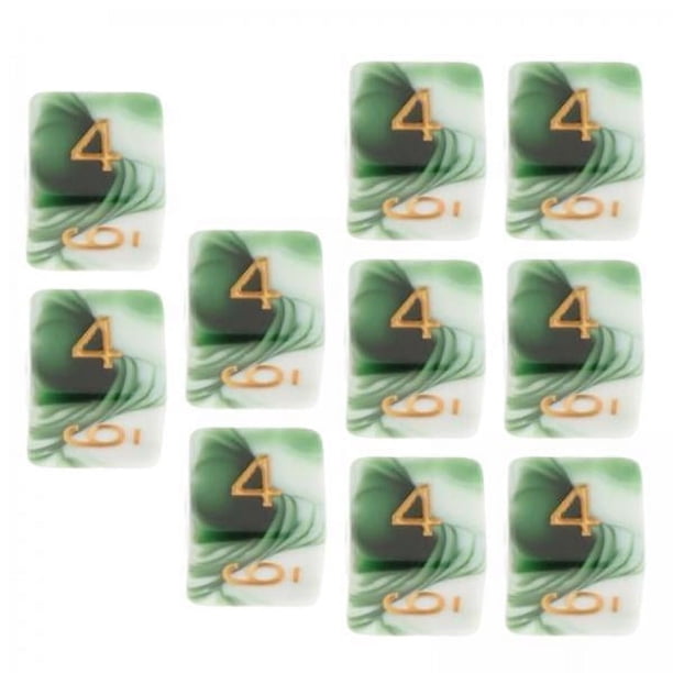 Dados poliédricos,juego de dados poliédricos Bolsas Material didáctico de matemáticas,D6 seis lados 16 mm Juegos de mesa de dados de dos colores,Juego de rol Juego de dados Accesorios para