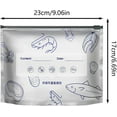 thumbnail image 3 of Reusable Aluminum Foil Sealable Storage Bags, Stand Up Mylar Bags with Zipper Lock and Label for Food Preservation of Vegetables, Meat, Snacks and Seafood, 3 of 10