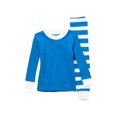 thumbnail image 1 of Sara's Prints Long John Baby Pyjama Set In Blue/White Size 12 Months, 1 of 1