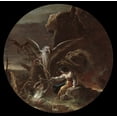 thumbnail image 2 of Rosa, Salvator 12x12 Black Ornate Wood Framed with Double Matting Museum Art Print Titled - Scenes of Witchcraft, 2 of 4
