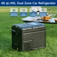 thumbnail image 1 of Réfrigérateur de Voiture 48 Qt Double Zone Réfrigérateur Congélateur Portable 12V/24V & 100-240V, 1 of 10