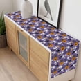 thumbnail image 4 of Halloween Table Runner - 120 Inch Long, Kitchen Dining Table Runner Dresser Scarves, Orange Pumpkin Funny Ghost Black Cat Purple Farmhouse Decor for Coffee Tables Wedding Party Banquet, 4 of 8